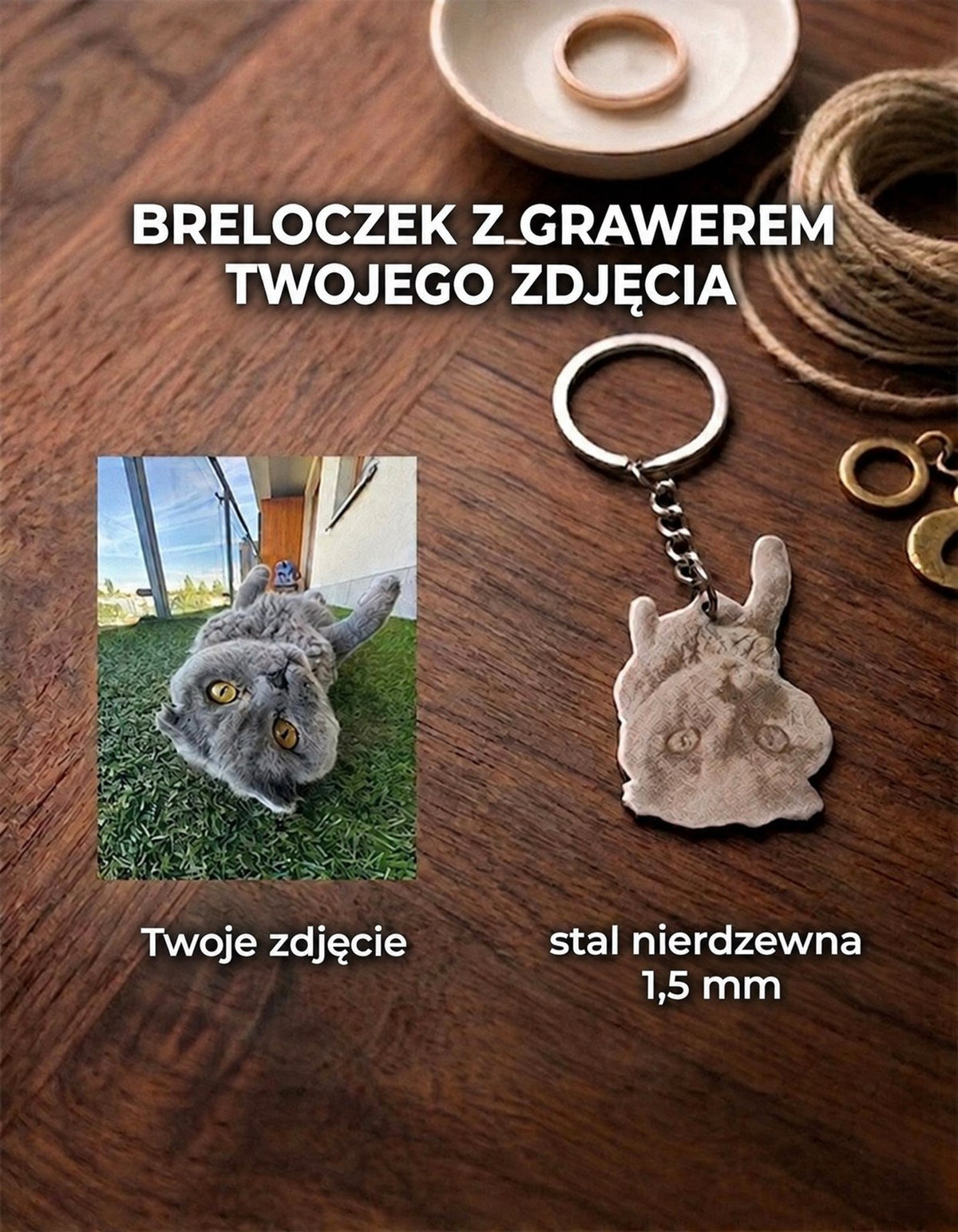 Pamiątkowy breloczek ze zdjęciem, Solid Craft PL