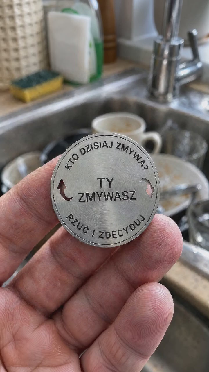 Rzut monetą Kto dzisiaj zmywa [AI]