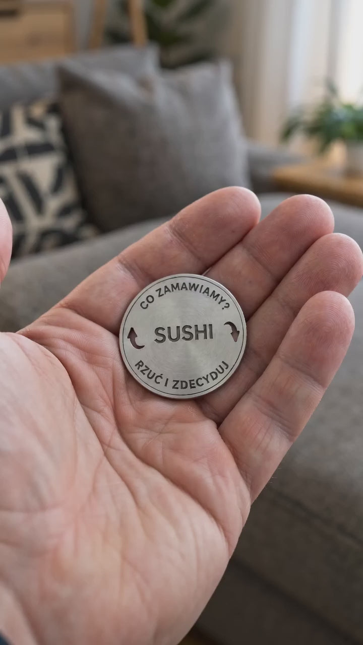 Rzut monetą Pizza czy sushi [AI]