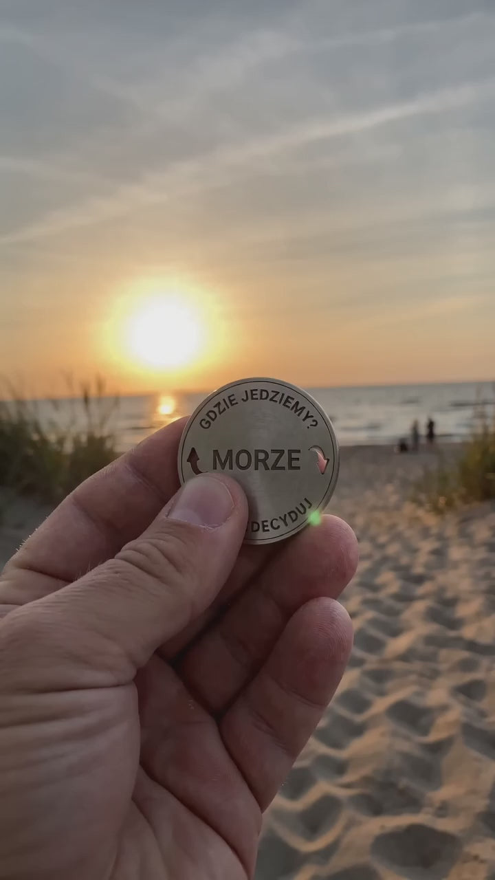 Rzut monetą Góry czy morze [AI]